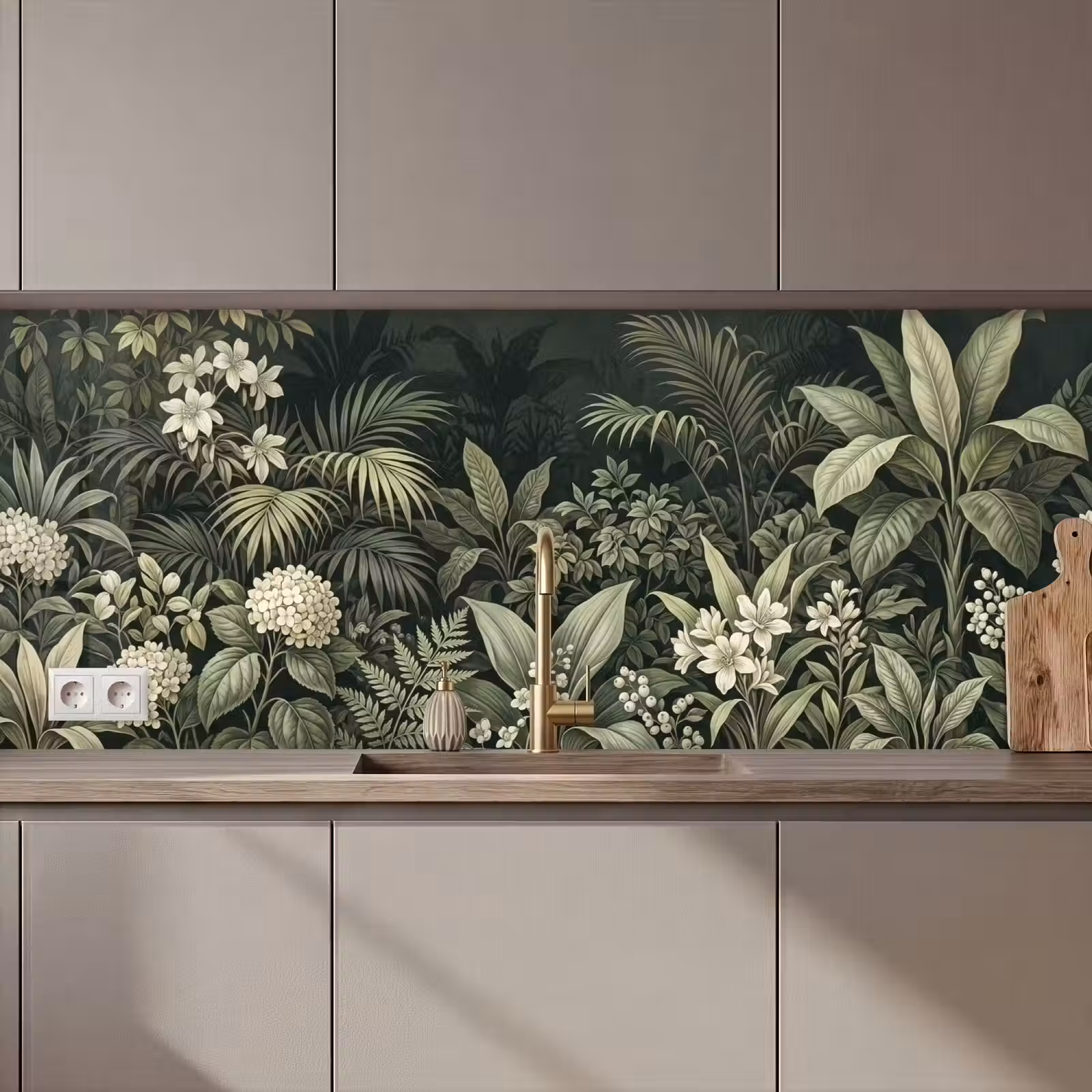 Keuken achterwand - Jungle - Bladeren - Botanisch - Groen — 1