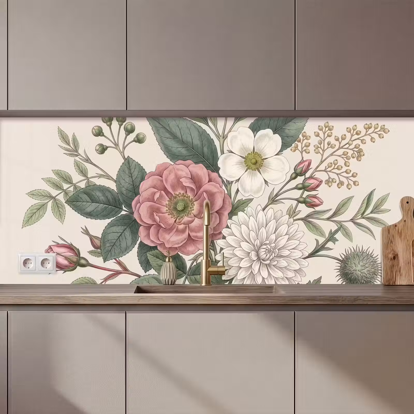 Keuken achterwand - Romantisch - Design - Kleurrijk — 1