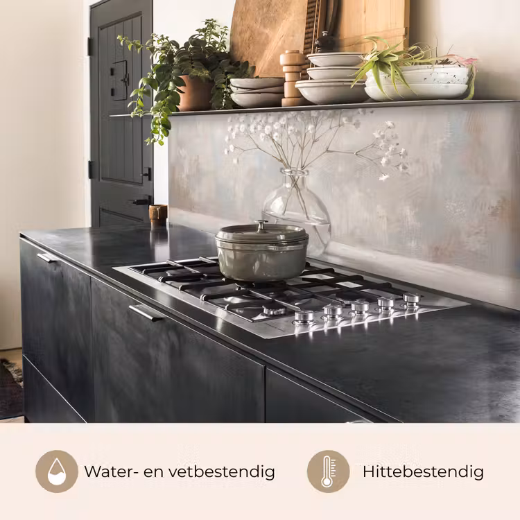 Keuken achterwand - Gipskruid - Vaas - Wit — 3