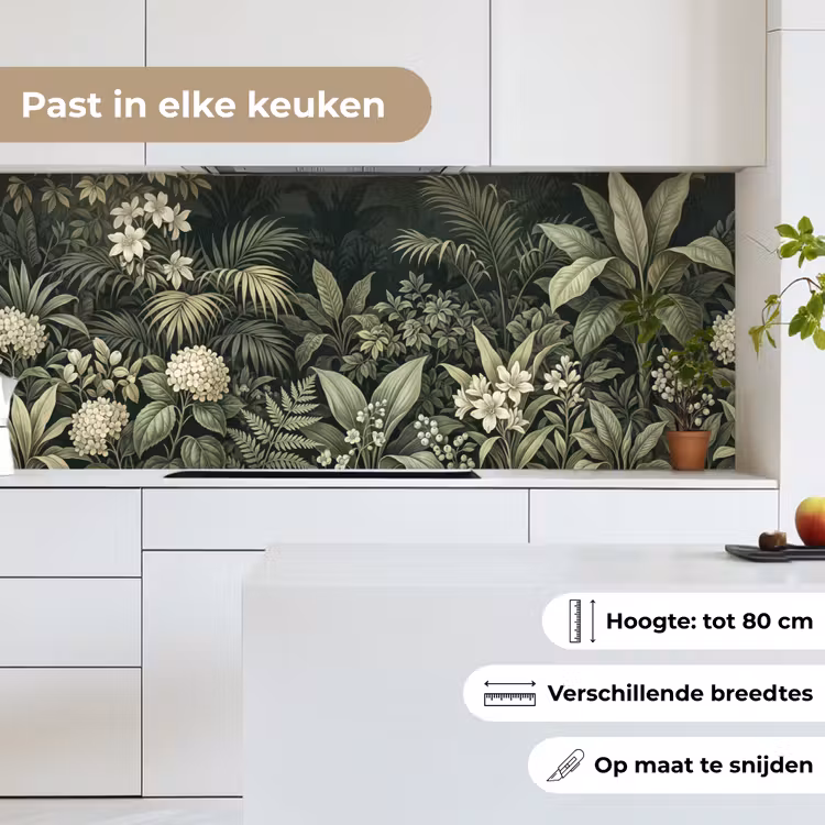 Keuken achterwand - Jungle - Bladeren - Botanisch - Groen — 4
