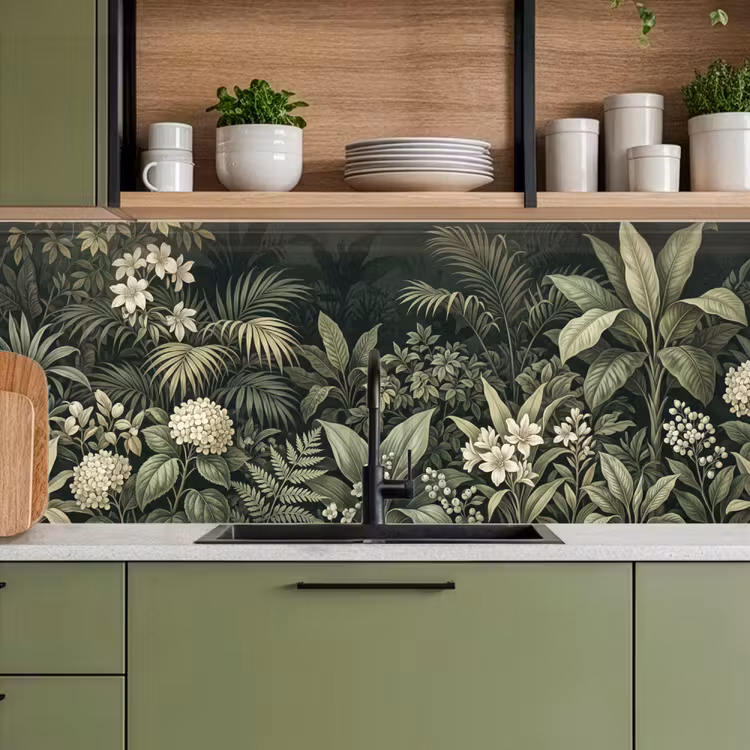 Keuken achterwand - Jungle - Bladeren - Botanisch - Groen — 5