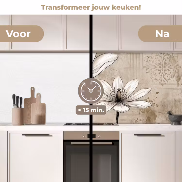 Keuken achterwand - Modern - Design - Wit — 2