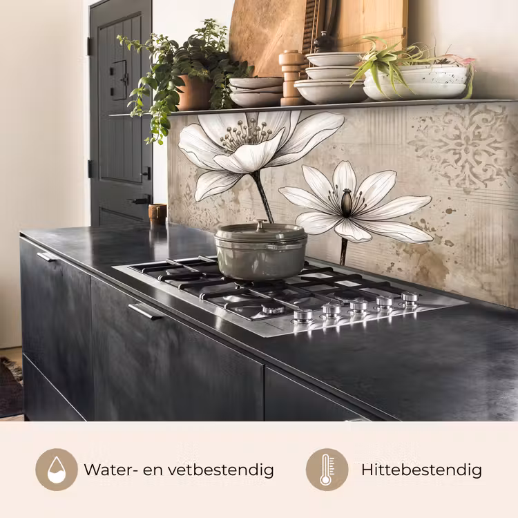 Keuken achterwand - Modern - Design - Wit — 3