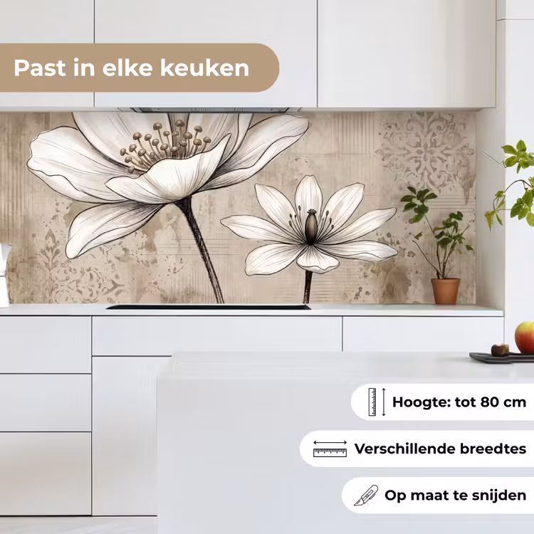 Keuken achterwand - Modern - Design - Wit — 4