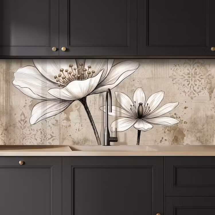 Keuken achterwand - Modern - Design - Wit — 6