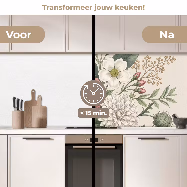 Keuken achterwand - Romantisch - Design - Kleurrijk — 2