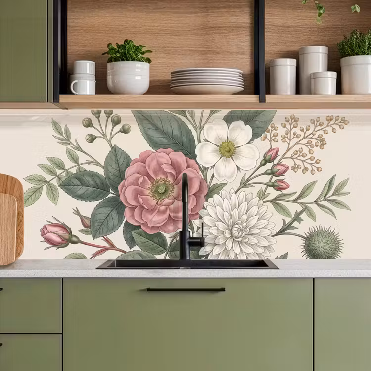 Keuken achterwand - Romantisch - Design - Kleurrijk — 5