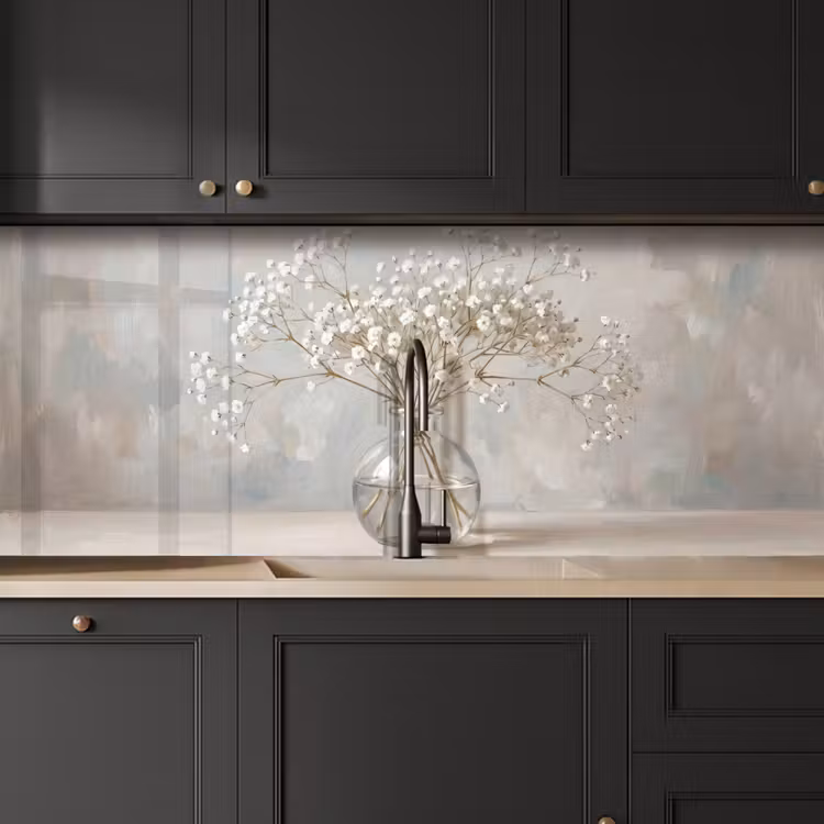Keuken achterwand - Vaas - Gipskruid - Wit — 6