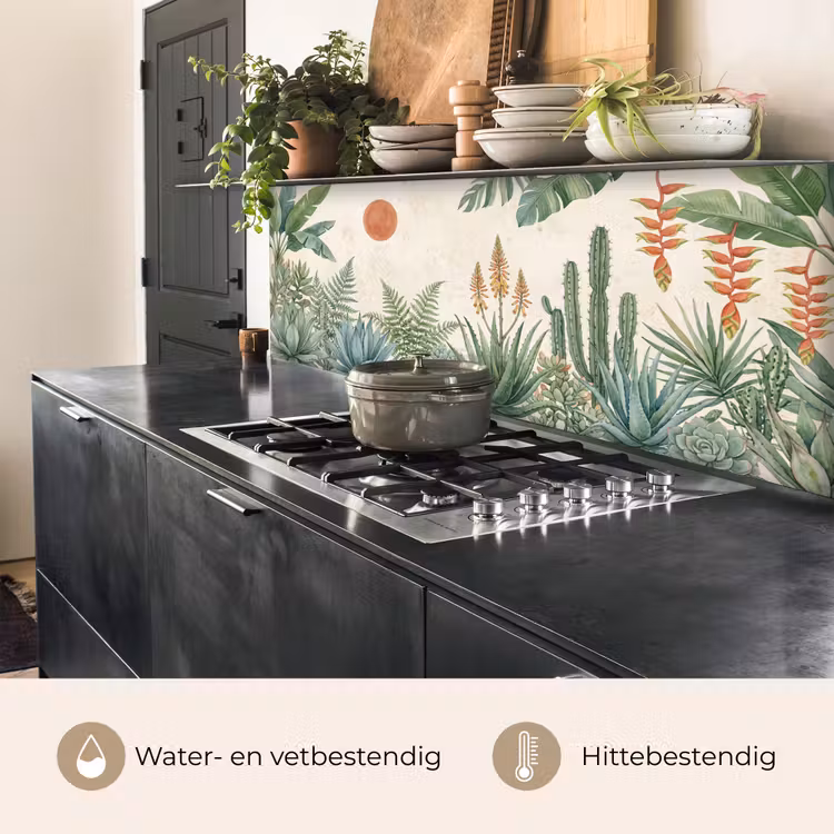 Keuken achterwand - Woestijn - Planten - Groen — 3