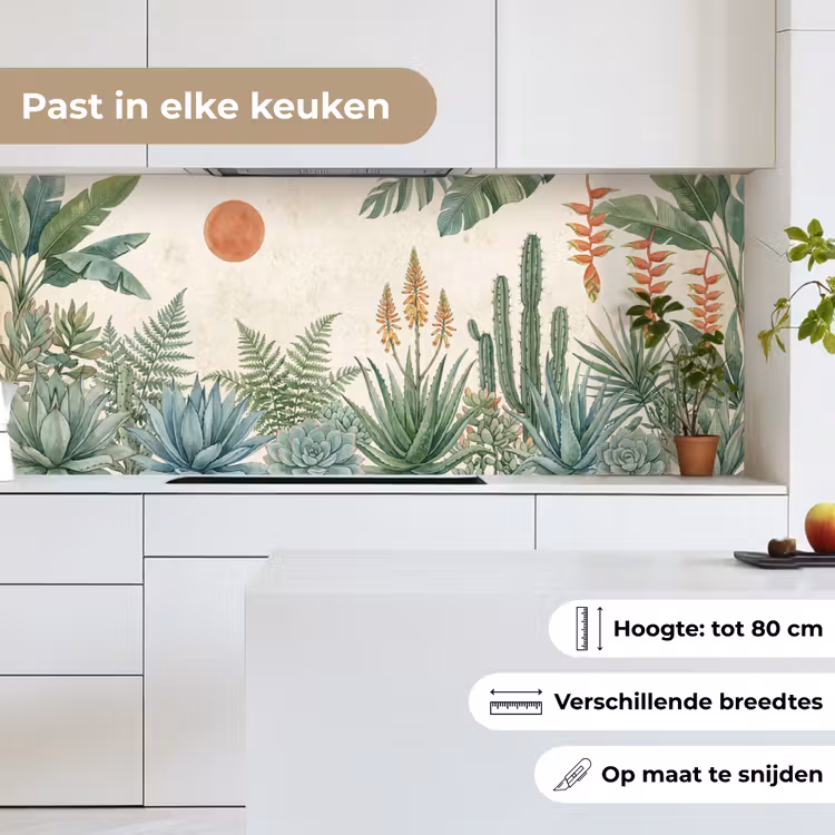 Keuken achterwand - Woestijn - Planten - Groen — 4