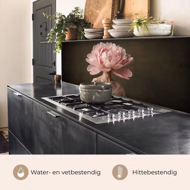 Keuken achterwand - Gezicht - Roos - Roze — 3