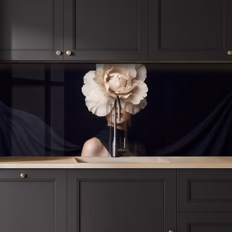 Keuken achterwand - Roos - Tijdloos - Zwart — 6