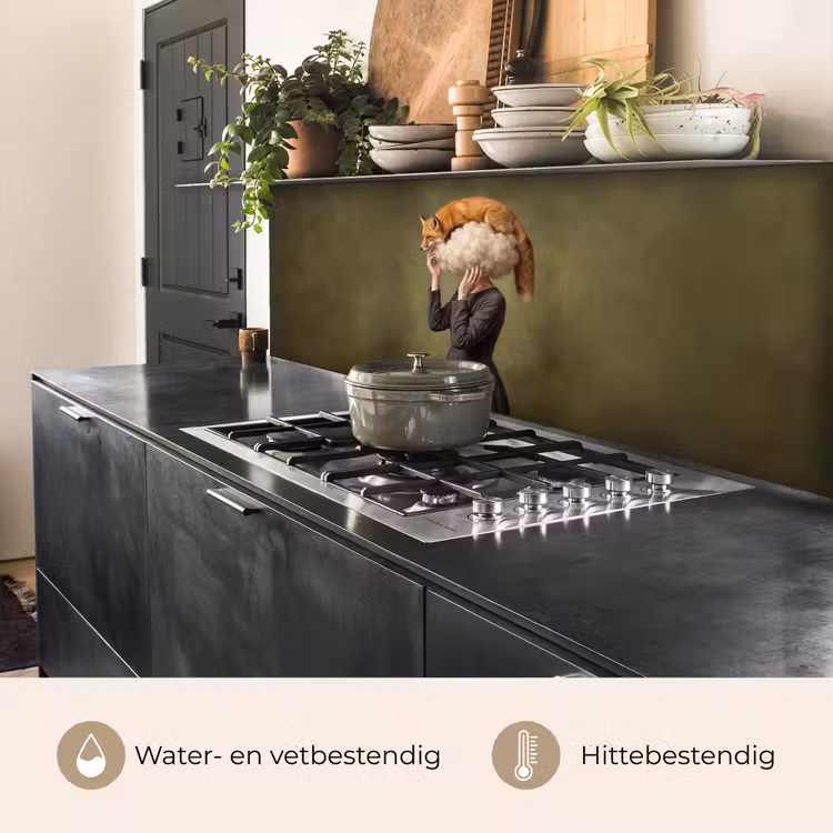 Keuken achterwand - Vos - Surrealistisch - Groen — 3