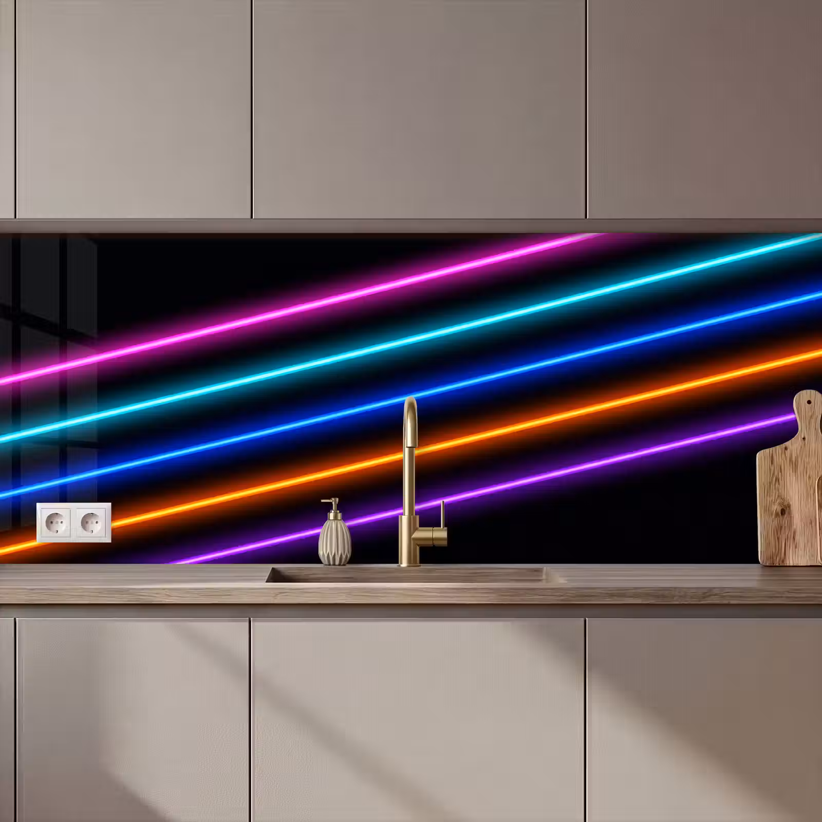 Keuken achterwand - Esthetiek - Retro - Neon — 1
