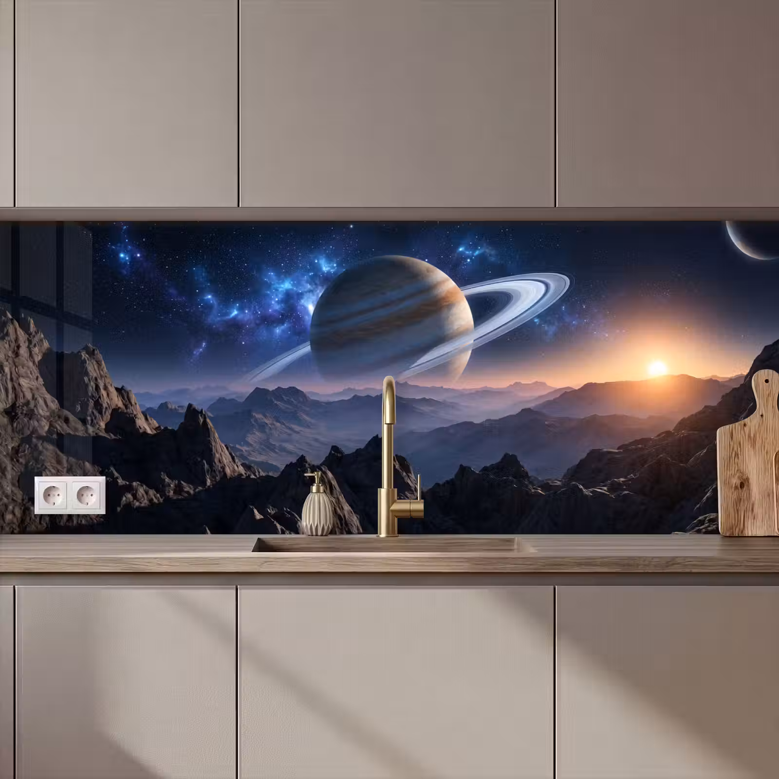 Keuken achterwand - Fantasy - Kosmos - Landschap — 1