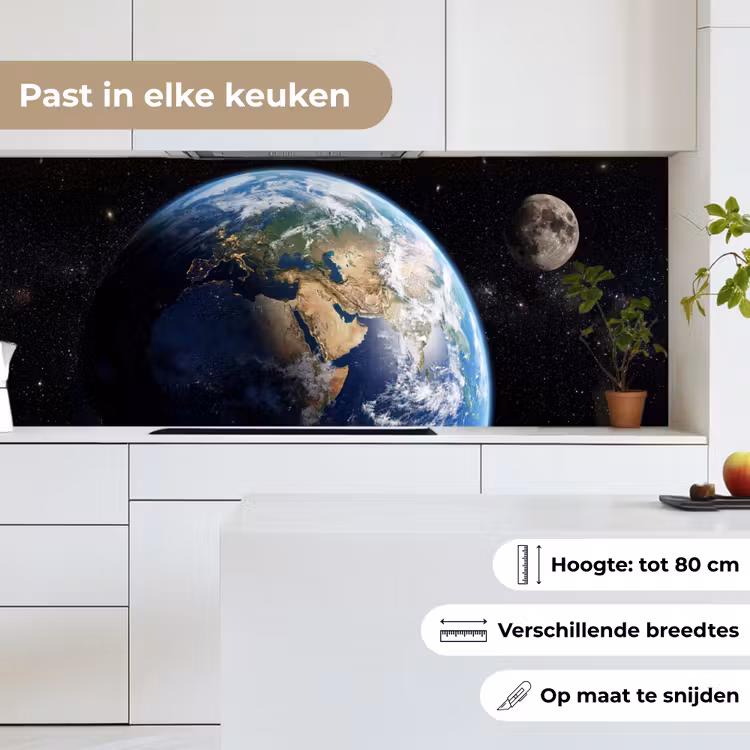 Keuken achterwand - Aarde - Ruimte - Blauw - Groen — 4