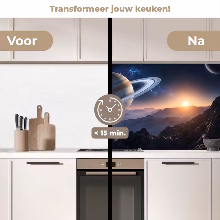 Keuken achterwand - Fantasy - Kosmos - Landschap — 2