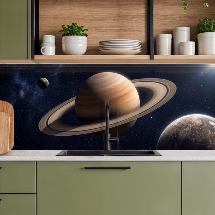 Keuken achterwand - Planeten - Saturnus - Ruimte — 5