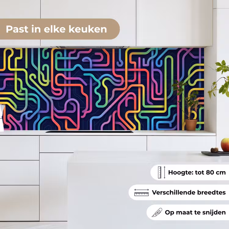 Keuken achterwand - Retro - Abstract - Neon — 4
