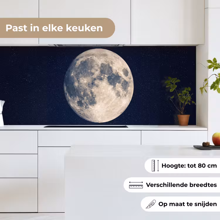 Keuken achterwand - Ruimte - Maan - Kosmos — 4