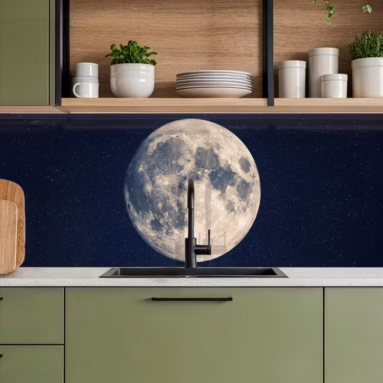 Keuken achterwand - Ruimte - Maan - Kosmos — 5
