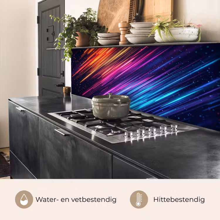 Keuken achterwand - Snelheid - Kosmos - Kleurrijk — 3