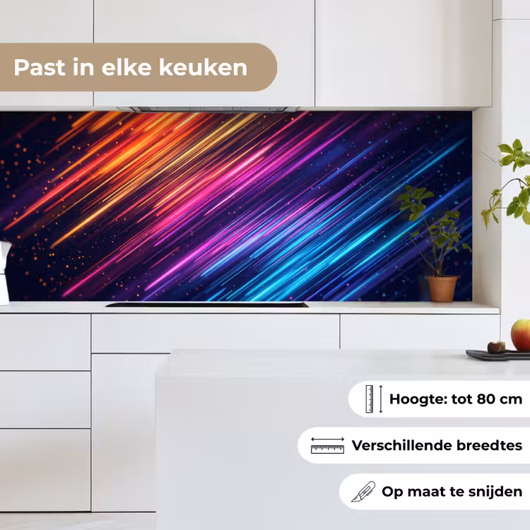 Keuken achterwand - Snelheid - Kosmos - Kleurrijk — 4
