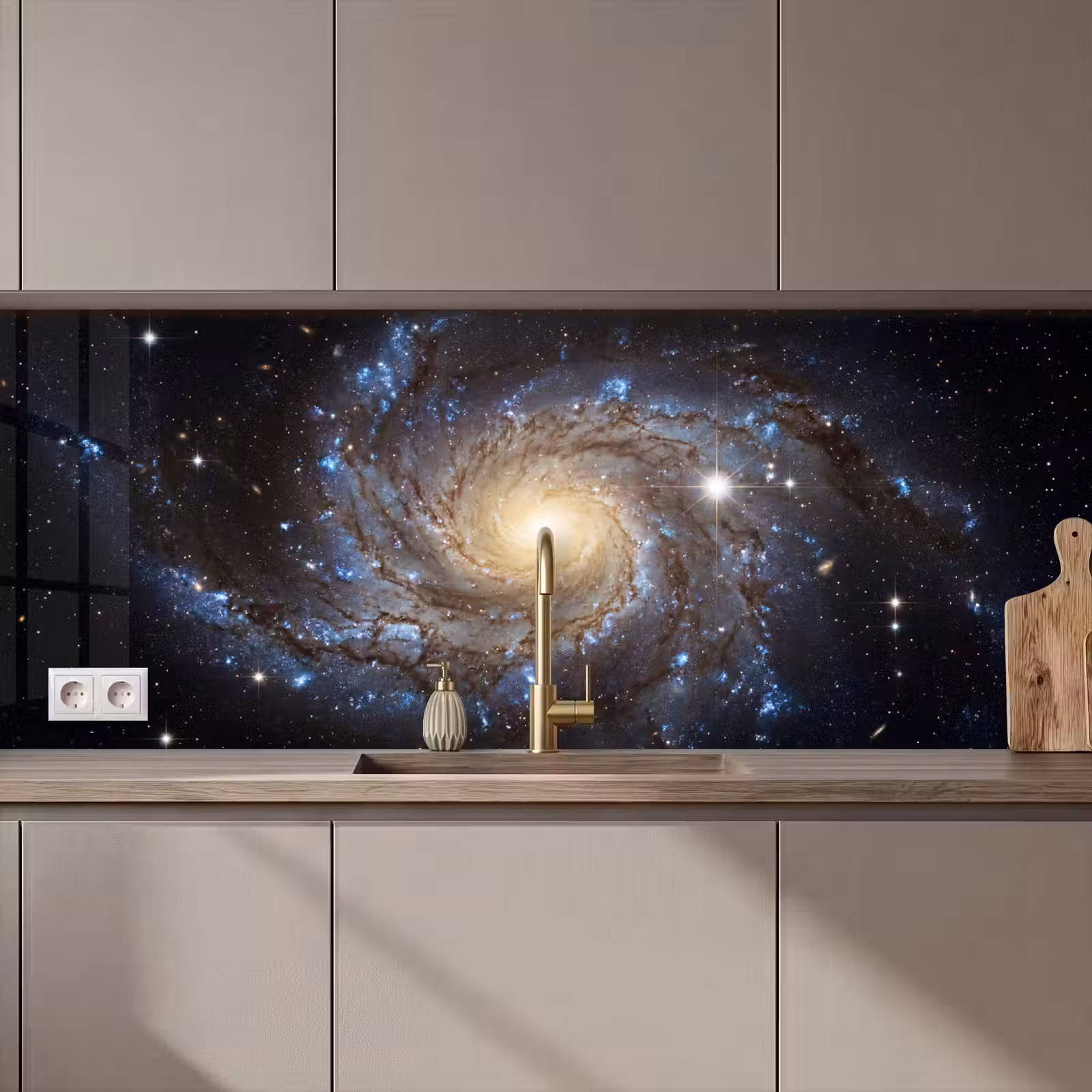 Keuken achterwand - Kosmos - Sterrenstelsel - Donker — 1