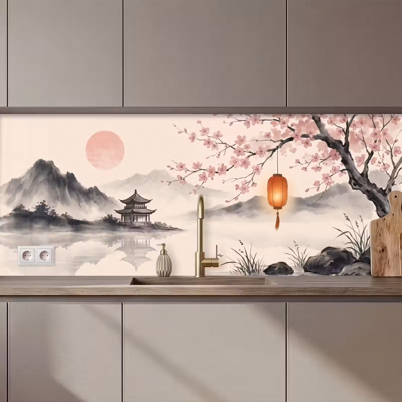 Keuken achterwand - Zon - Japans - Traditioneel — 1