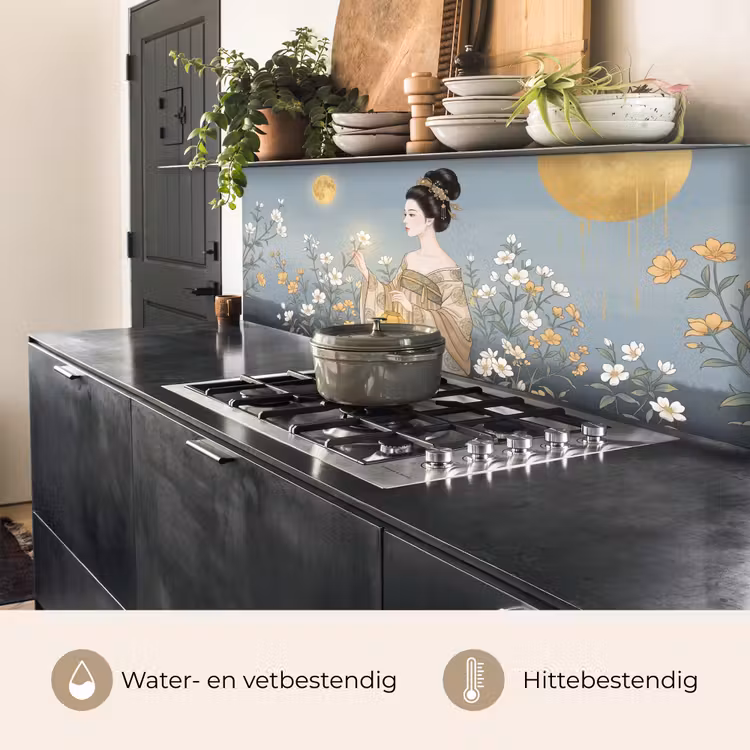 Keuken achterwand - Aziatisch - Vrouw - Kimono — 3