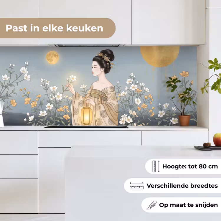 Keuken achterwand - Aziatisch - Vrouw - Kimono — 4