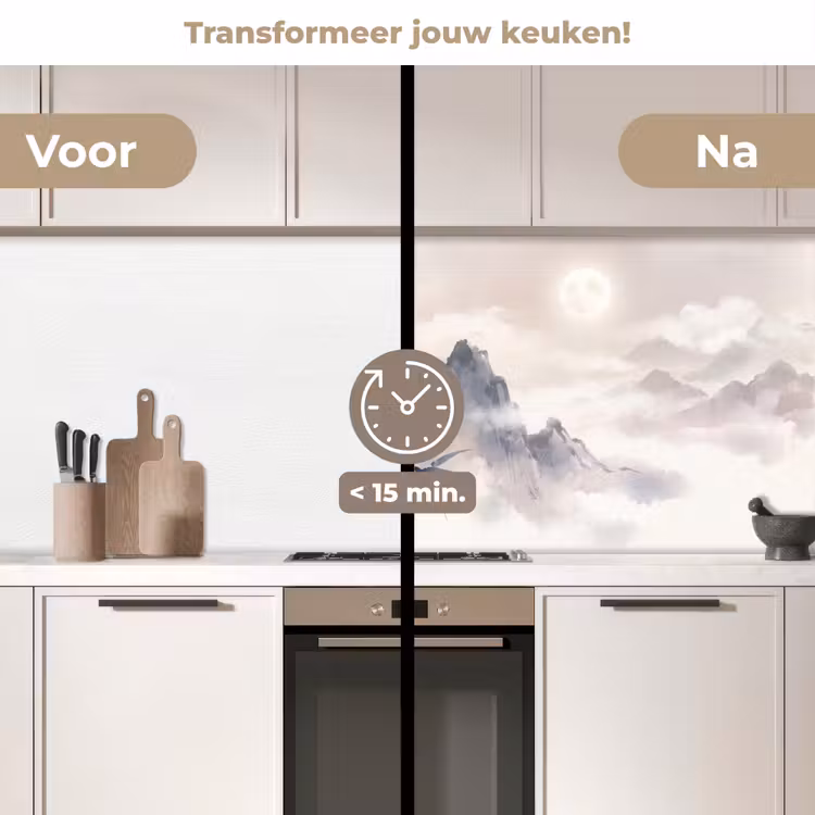 Keuken achterwand - Bamboe - Azië - Grijs — 2