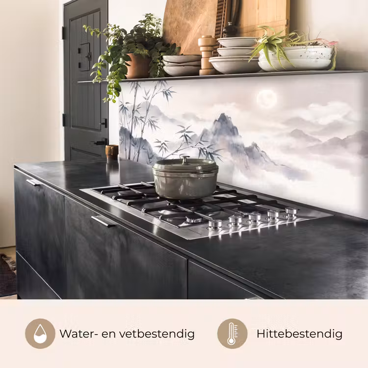 Keuken achterwand - Bamboe - Azië - Grijs — 3