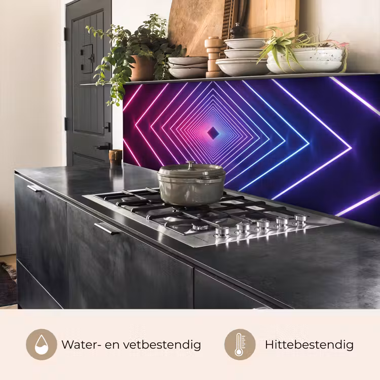 Keuken achterwand - Driedimensionaal - Tunnel - Ruimte — 3
