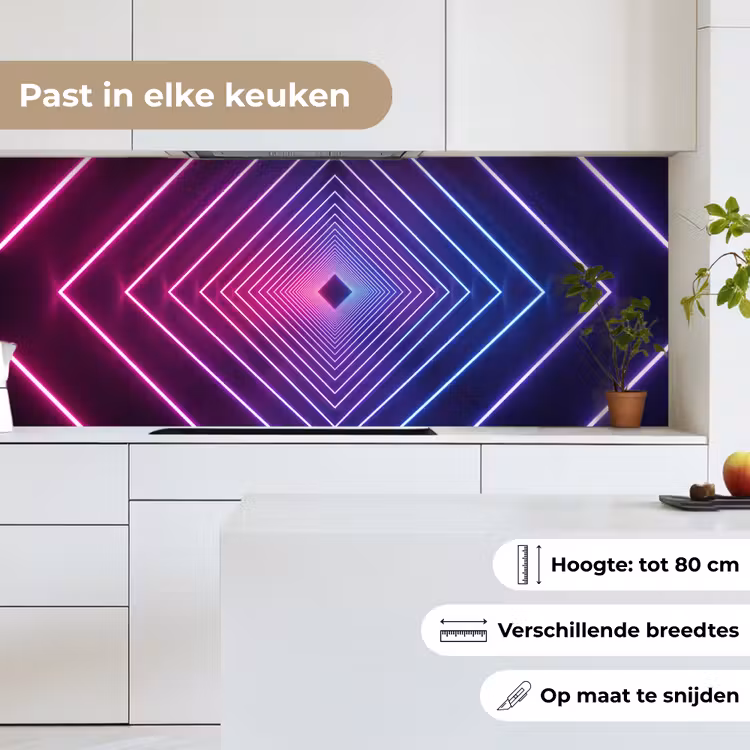 Keuken achterwand - Driedimensionaal - Tunnel - Ruimte — 4