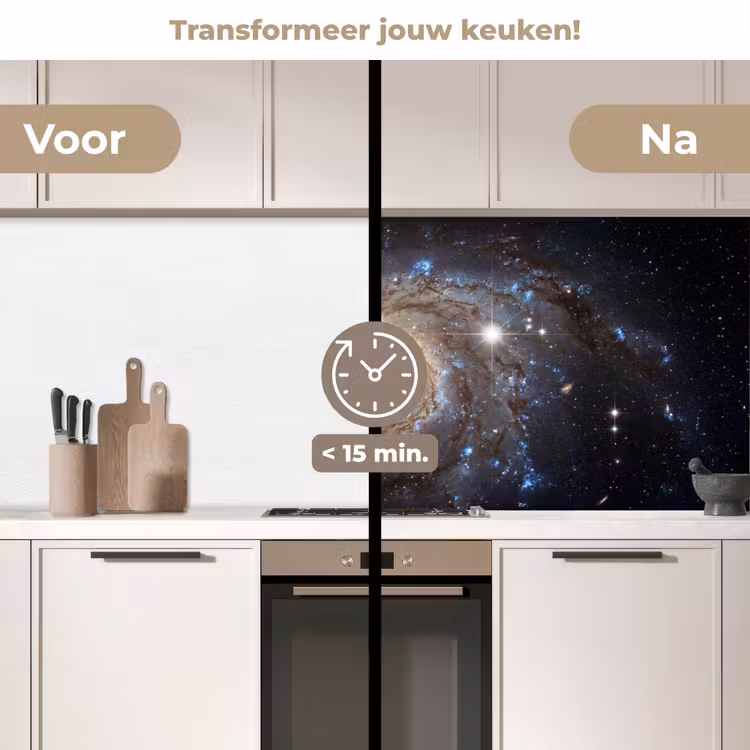 Keuken achterwand - Kosmos - Sterrenstelsel - Donker — 2
