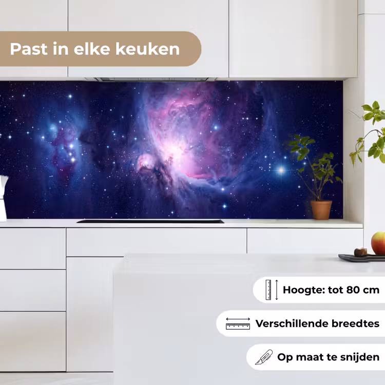 Keuken achterwand - Ruimte - Sterren - Kleurrijk — 4