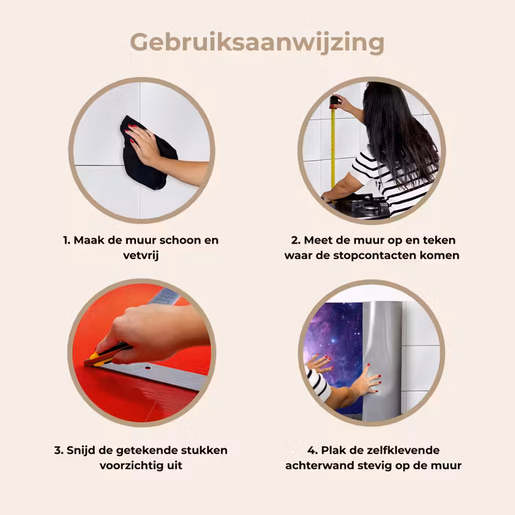 Keuken achterwand - Ruimte - Sterren - Kleurrijk — 7