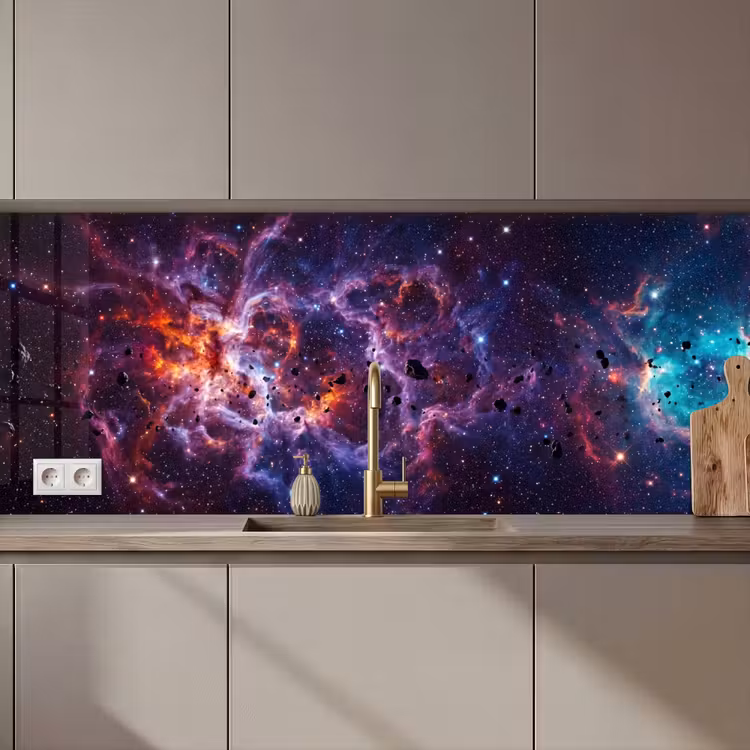 Keuken achterwand - Space - Stars - Abstract - Colorful — 1