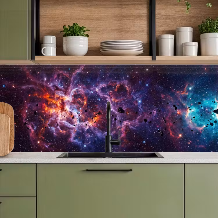 Keuken achterwand - Space - Stars - Abstract - Colorful — 5