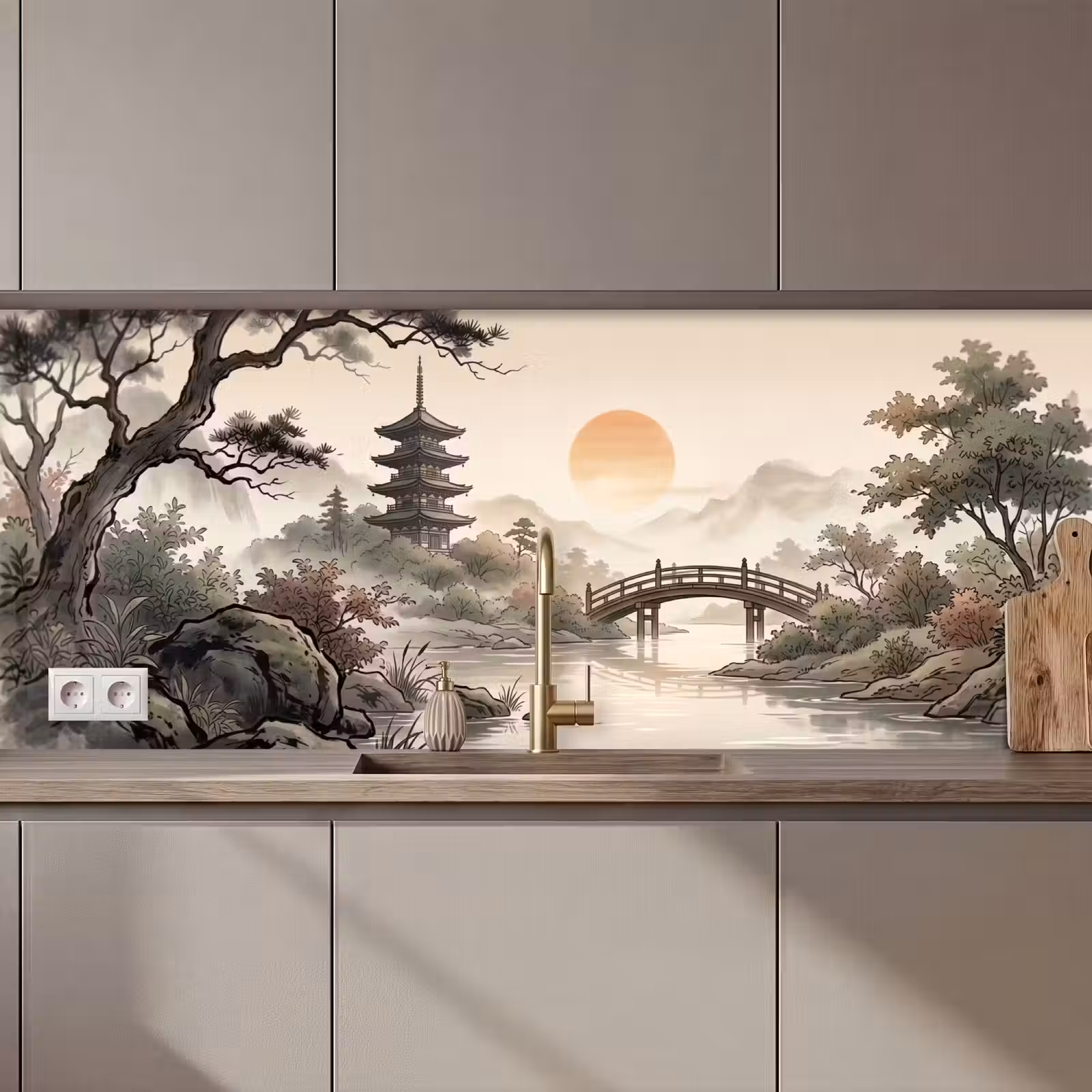 Keuken achterwand - Azië - Landschap - Kleurrijk — 1