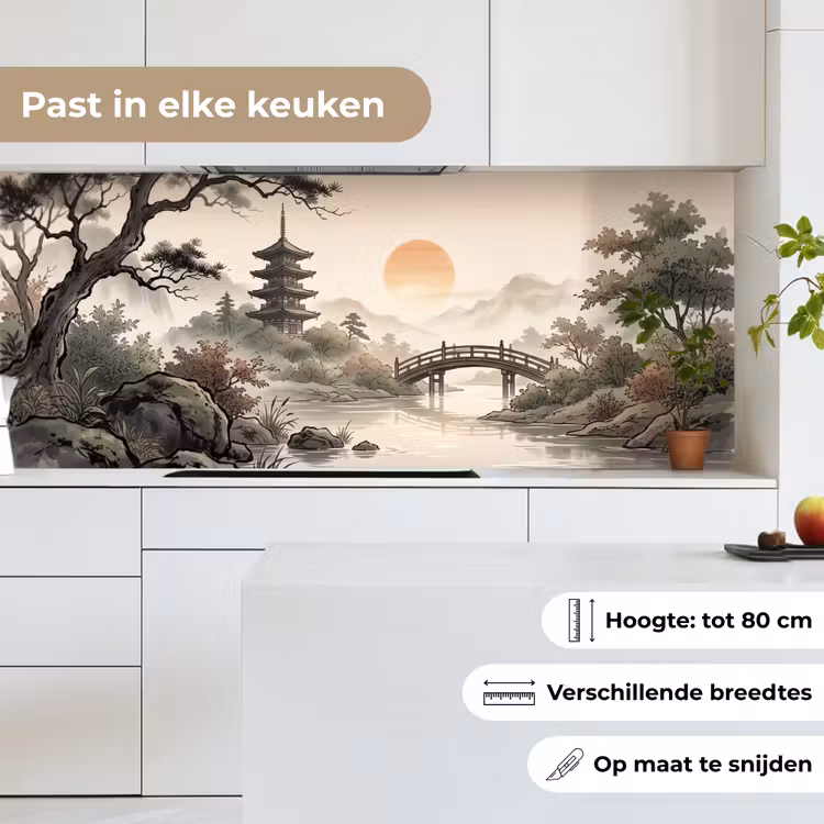 Keuken achterwand - Azië - Landschap - Kleurrijk — 4