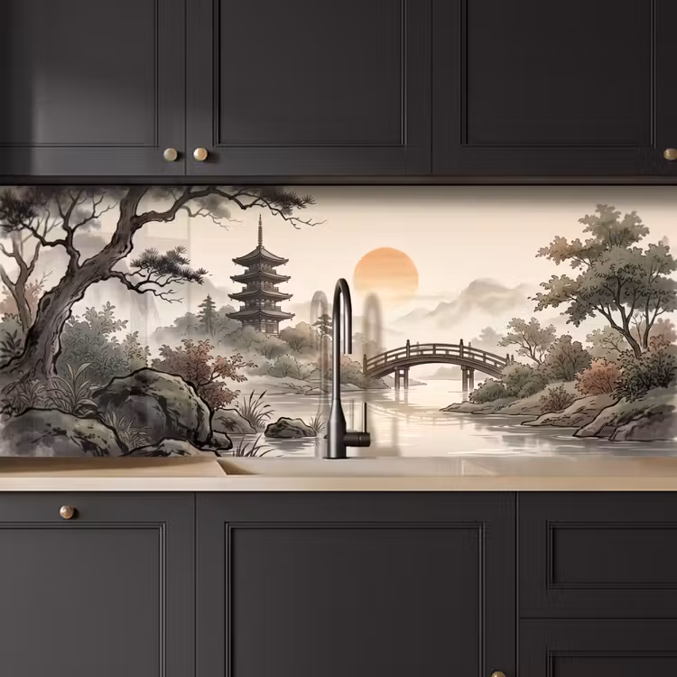 Keuken achterwand - Azië - Landschap - Kleurrijk — 6
