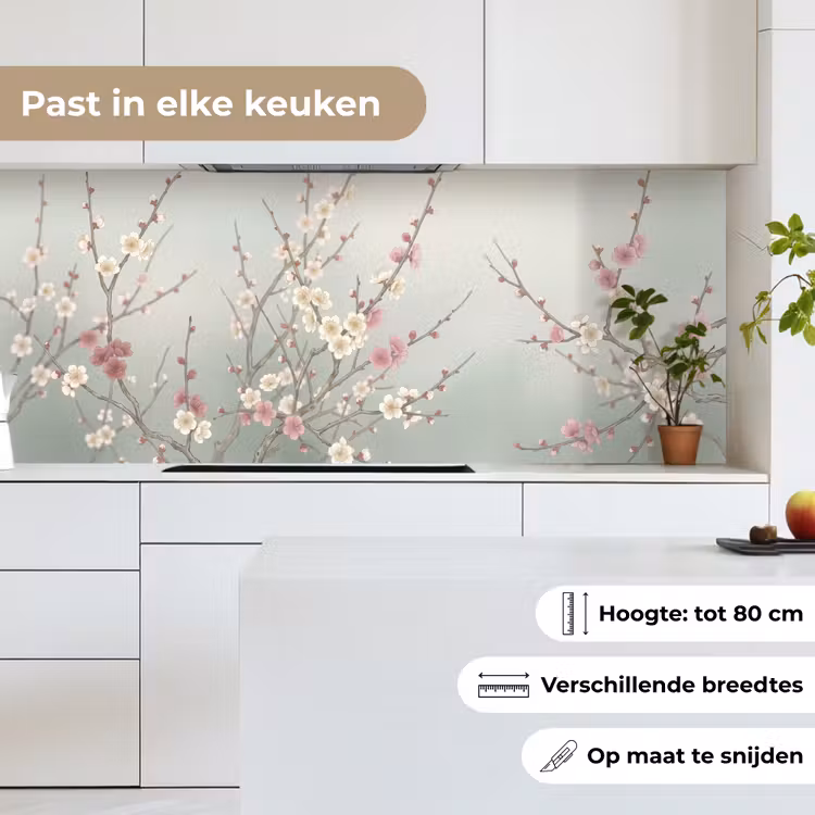 Keuken achterwand - Kersen - Bloesem - Groen — 4