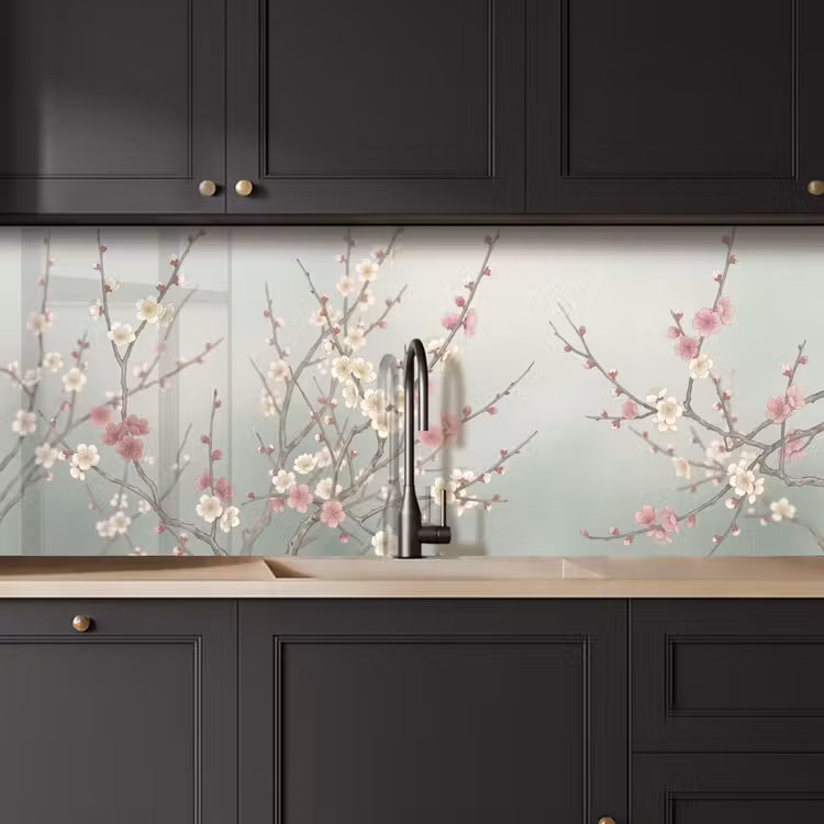 Keuken achterwand - Kersen - Bloesem - Groen — 6