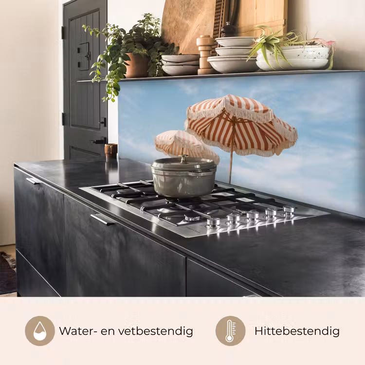 Keuken achterwand - Parasol - Lucht - Rood — 3