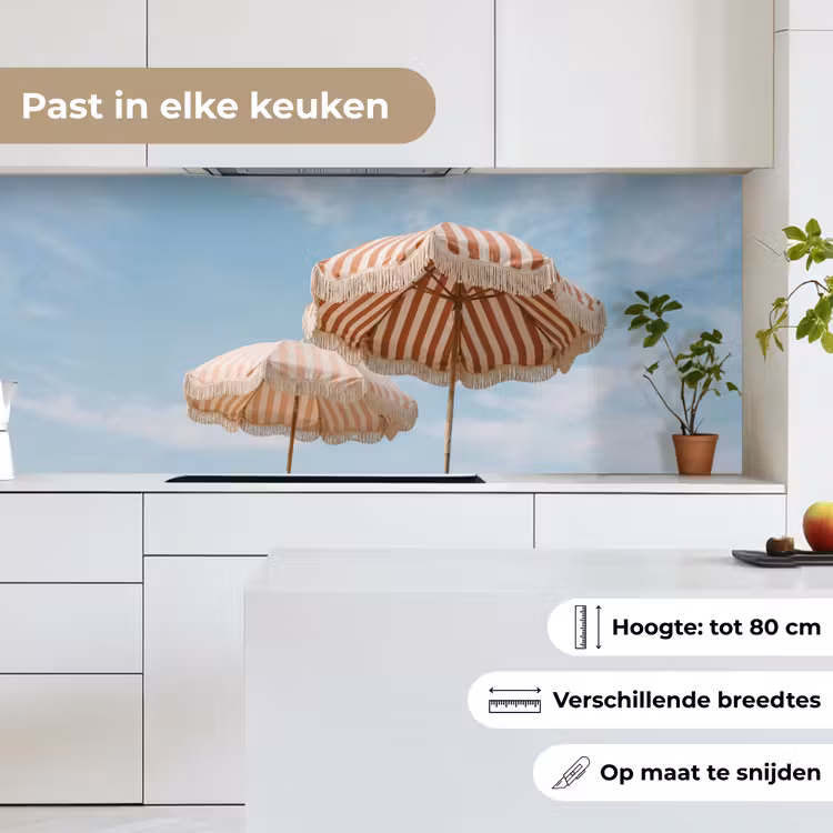 Keuken achterwand - Parasol - Lucht - Rood — 4