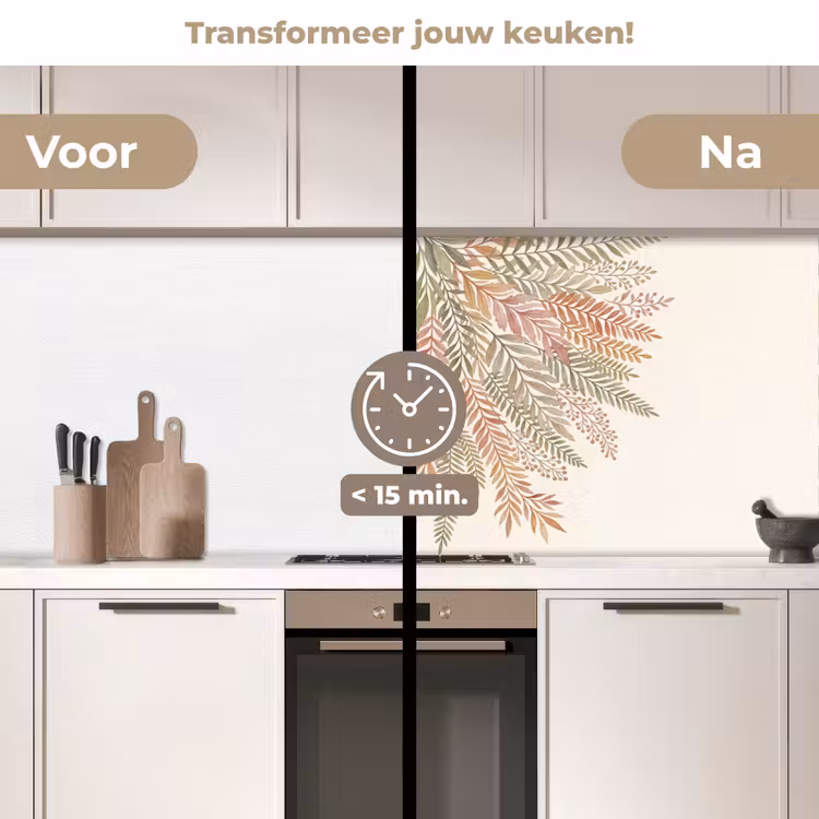 Keuken achterwand - Botanisch - Aquarel - Kleurrijk — 2