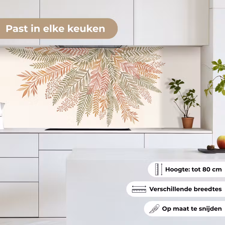 Keuken achterwand - Botanisch - Aquarel - Kleurrijk — 4