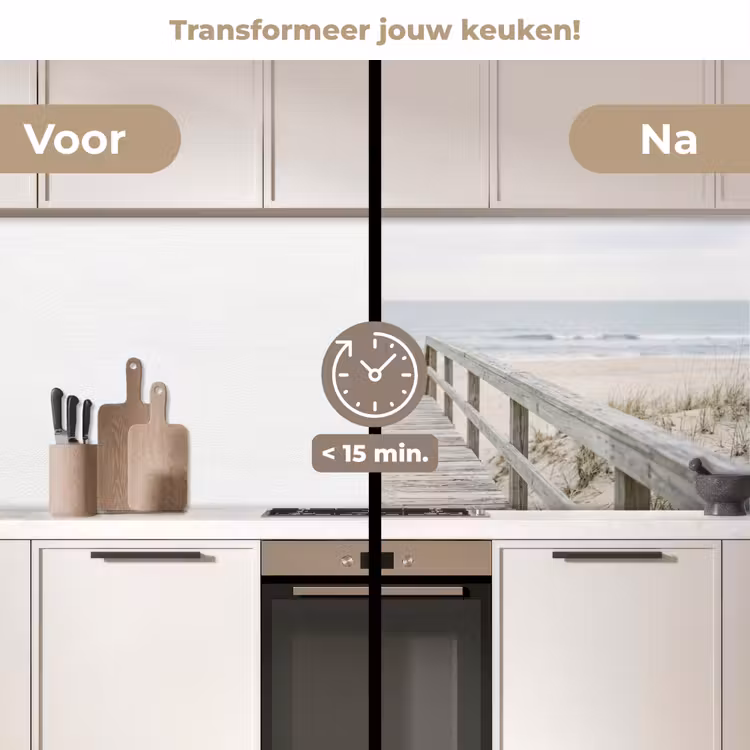 Keuken achterwand - Duinen - Vlonder - Oceaan — 2
